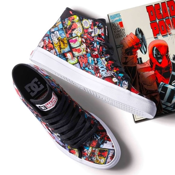 Deadpool Sneakers ,Exclusive DC Shoe,1994 comic book homage - Picture 1 of 2